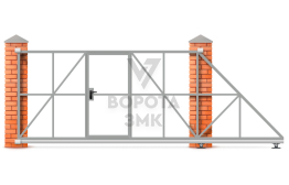Металлические ворота 2800×2000 ЗМК-7347