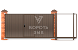 Откатные ворота Алютех 4000×2000 ЗМК-6864
