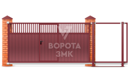 Ворота раздвижные 4000×2000 ЗМК-7353