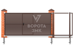 Откатные ворота под ключ 3500×2000 без автоматики ЗМК-7539