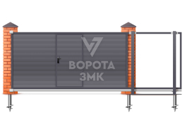 Ворота откатные 2500×3500 Faac ЗМК-7106