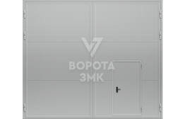 Распашные промышленные ворота 4000×3500 ЗМК-4915