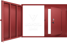Гаражные ворота с калиткой ЗМК-5063