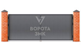 Распашные ворота Alutech 2250×2000 ЗМК-4718