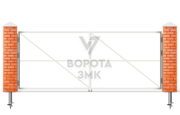 Ворота распашные металлические 2500×2500 каркас ЗМК-4980