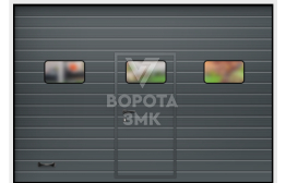 Ворота секционные гаражные 3000×2125 ЗМК-3098